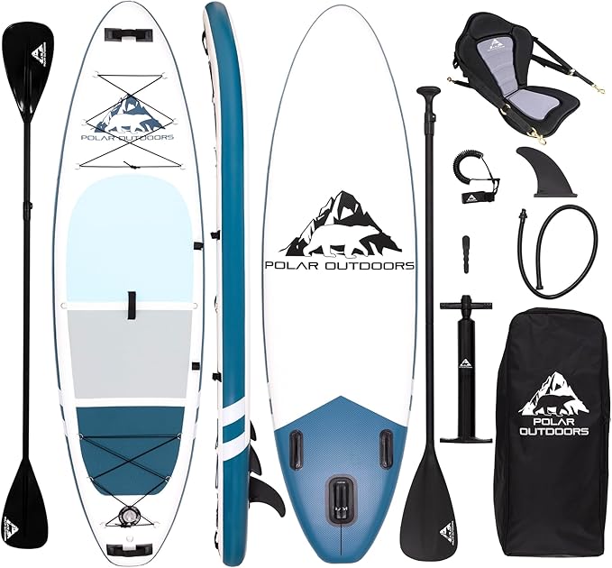 Polar Outdoors by Roc Inflatable Stand Up Paddle Board