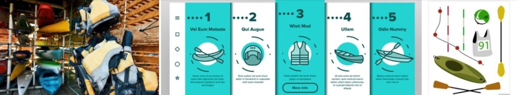 Safety items of Kayaking